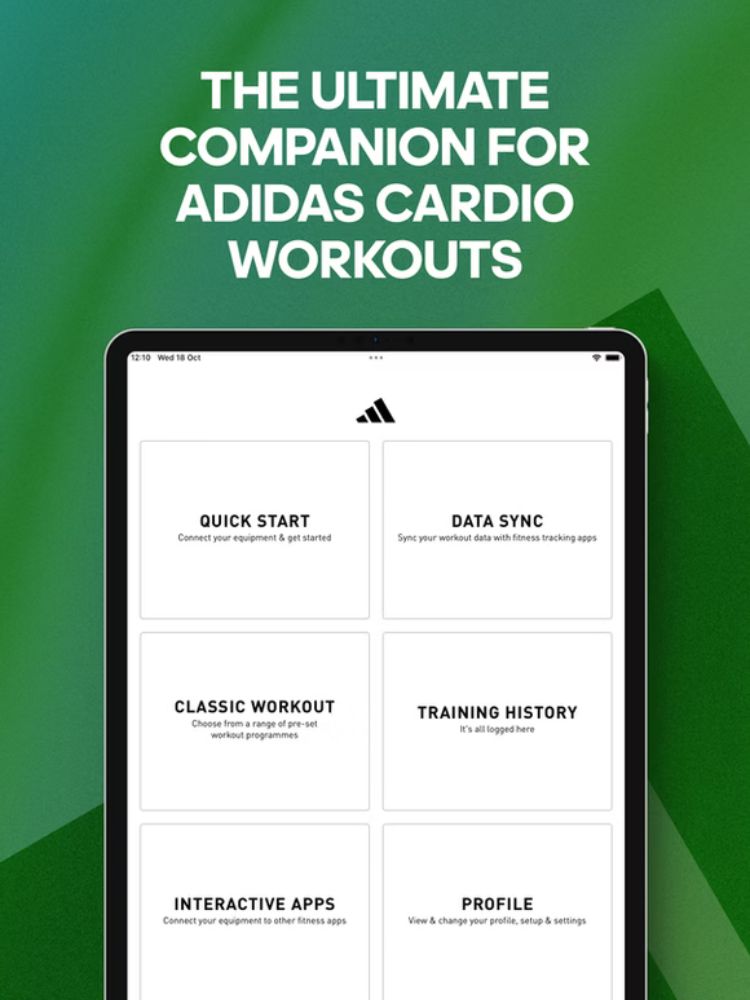 Adidas Console+ startskärm
